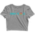 Yoga Fitness Yoga INNER PEACE YOGA FITNESS Custom Printed Graphic Design Crop Top T-Shirt for Women